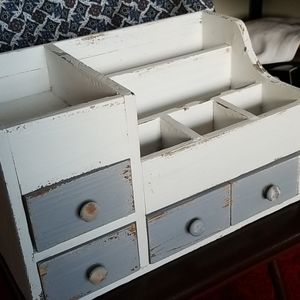 Wooden Vintage Makeup Organizer